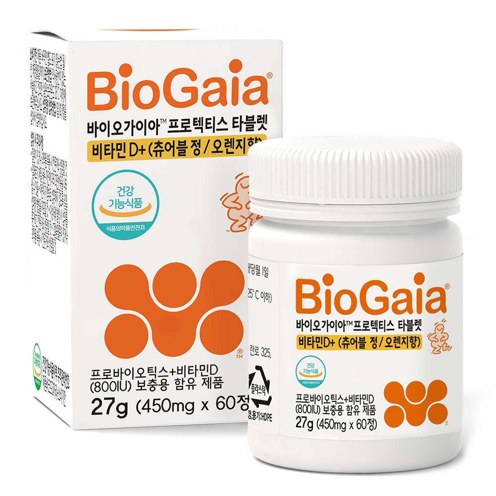 바이오가이아 프로텍티스 타블렛 프로바이오틱스 비타민 D 27g