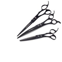 아키즈 반려동물용 미용가위 블랙마이크로 3종 택1, 블랙마이크로 3종세트