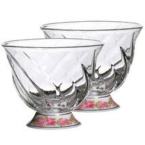 일롱 퓨전 로즈 라지 티잔 150ml, 혼합 색상, 2개입