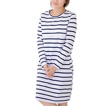 마더라이크 면 단가라 수유원피스