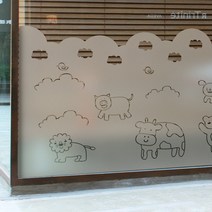 [뭉키데코] 고급안개컷팅시트 숲속의 동물들