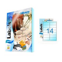 [올바른] 투명방수라벨 (레이저용) -14칸(2X7), 25매, AL014CP, 25매