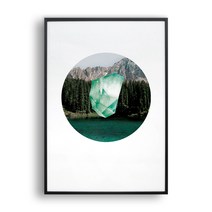 올뉴프레임 아트프린트 Forest & Emerald, 알루미늄