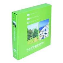 유로 바인더 접착 일반포토앨범, 연두, 50매
