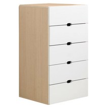 제이디퍼니처 로미 5단 서랍형 협탁, 메이플 화이트