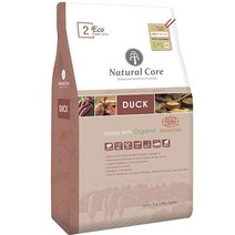 네츄럴코어 전연령 오리고기 에코2 유기농 애견사료, 오리, 1kg, 1개