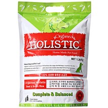 올가밀 홀리스틱 애견사료 소고기 현미, 1.36kg, 1개