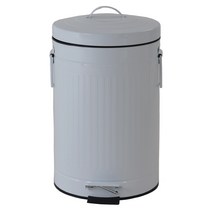 로만 페달 무소음 휴지통 5 L, 그레이, 1개