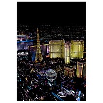 아트조이 DIY 스크래치 나이트뷰 40.5 x 28.5 cm, 라스베가스 패리스호텔