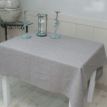 나산데코 웰빙린넨 테이블커버, R06 볕에탄 빛깔 tan, 180 x 130 cm