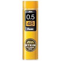 [문구살래]펜텔 아인슈타인 샤프심, 0.5mm-4B, 1개, 0.5mm 4B