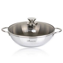 리빙아트 프리마베라 통삼중 스텐 궁중 전골냄비 인덕션 IH, 30cm, 실버