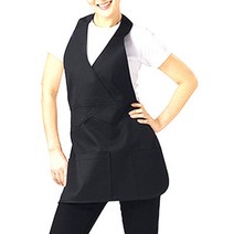 시로다1 유니폼 앞치마, LN653 블랙, 1개