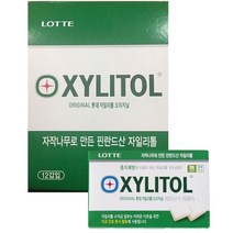 롯데제과 자일리톨 오리지날 껌, 16g, 12개입