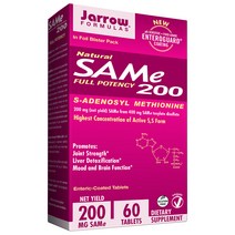 재로우 SAMe 200mg 타블렛 비건 글루텐 프리, 60정, 1개