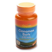 톰슨 시나몬 바크 500mg 베지테리안 캡슐, 60개입, 1개