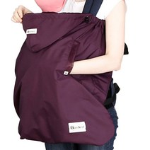 맘네스트 사계절용 아기띠 워머, 퍼플