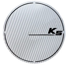 바겐 3D 카본 주유구 스티커 k5, 그레이, 1개