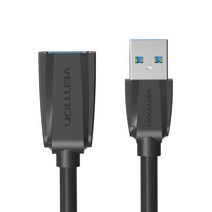 벤션 무산소 USB 3.0 연장케이블 연장선 블랙 04.벤션 무산소 USB3.0 연장 케이블 2m, 1개