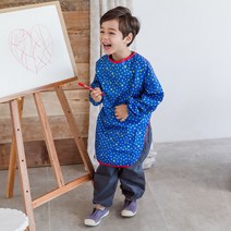 따블리에 아동용 미술가운 1502ET, 블루별