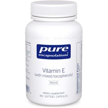 Pure Encapsulations 비타민 E 캡슐, 180개입, 1개, 180정