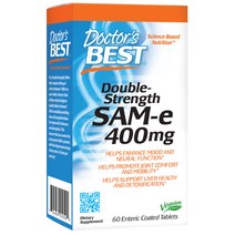 닥터스베스트 더블-스트랭스 SAM-e 400mg 타블렛 글루텐 프리 비건, 60개입, 1개