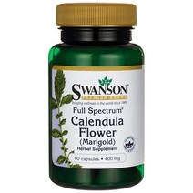 스완슨 풀 스펙트럼 카렌듈라 플라워 400mg 캡슐, 60개입, 1개