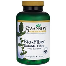 Swanson 바이오 파이버 솔루블 파이버 750mg 캡슐, 180개입, 1개