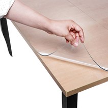쾌청 유리 대용 투명 매트 식탁 책상 깔개 커버 연질 비닐 보호 커팅매트 2mm 3mm 투명매트