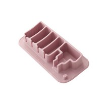 (국산) 파스텔 실리콘 칫솔꽂이 - 3color, 핑크, 1개