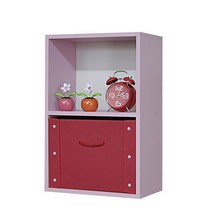 하우디가구 부직포 수납함 360 x 270 x 207 mm, 빨강, 1개