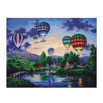 아트천국 명화 그림그리기 DIY 세트, 1개, D-28 열기구여행1