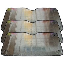 케이케이컴퍼니 차량용 전후면 유리 햇빛가리개 129 x 60 cm 3p, 1개, 실버