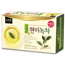 녹차원 국내산 현미녹차, 1.2g, 100개