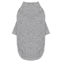 퍼피엔젤 데일리 폴라 골지 애견 티셔츠, 그레이