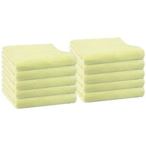 송월타월 수입미용타올, 노랑, 10개