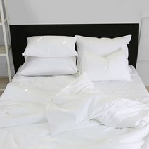 60수 고밀도 호텔침구 시트커버 White plain