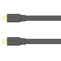 펀디안 무산소 2228AWG 8핀 라이트닝 고속 충전 케이블 8cm, 차콜 블랙, 2개입, 18cm