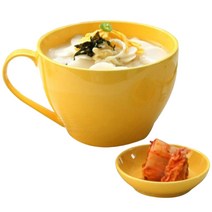 에코사랑 컬러드 라면기 + 반찬기 세트, 옐로우, 1세트