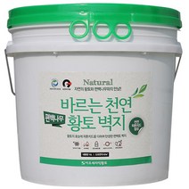 이오세라믹황토 바르는 천연 황토 벽지 편백나무, 아이보리, 16L, 1개