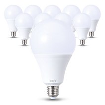 씨티오 LED 전구 20W, 전구색, 10개