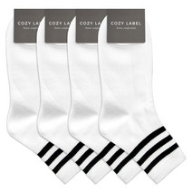 코지라벨 남성용 스포티 링글 패션양말 4족