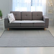 주노데코 순면 자가드 탱글 러그 카페트 + 동급 현관 매트