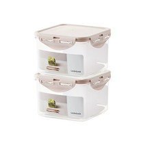락앤락 스테커블 정사각 860ml 2P, 2개, 용기2개