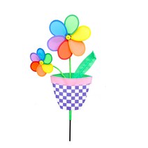 파티쇼 꽃화분 바람개비, 퍼플, 1개입