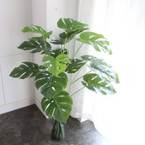 모리앤 몬스테라 조화나무 100cm, 혼합 색상, 1세트