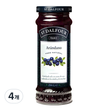 샹달프 블루베리잼, 4개, 284g