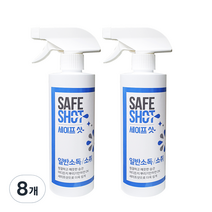 세이프샷 살균소독제, 500ml, 8개