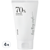 아누아 어성초 70 수딩 크림, 100ml, 4개