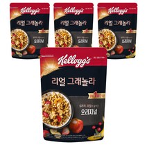 켈로그 리얼 그래놀라 오리지널 시리얼, 4개, 400g